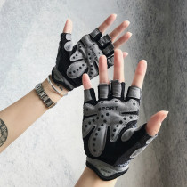 Sports gloves female fitness half finger black male yoga summer thin anti-skid training anti-cocoon equipment bicycle