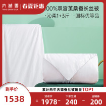 Taihu Snowy Silk Quilt 100% Mulberry Silk Spring Autumn Warm Season Universal Quilt Core by Core mother and mother by Qinsoft 1 3 kg