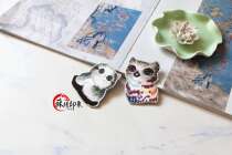 Handmade Su embroidery Cat embroidery embroidery patch diy accessories