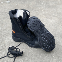 Climbing rescue boots Pingle sucker soft bottom canvas fire competition training assessment climbing rope non-slip grain