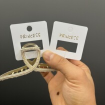 KP771 Plastic Shark Clip Cards Five Point Square Shaped Bronzing Grip Clip Card card Jam Diy Accessories