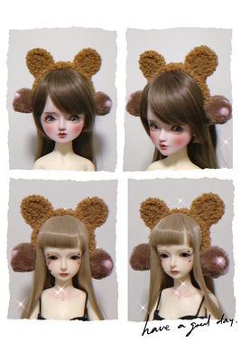 taobao agent Xiaobu BLYTHE3 4 points BJD baby with cute cat paw bear claw hair hoop ears, uncle Ye Luoli accessories