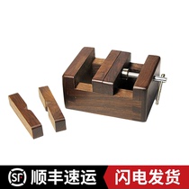 Suzhou Jiang Sixutang large solid wood Rosewood seal engraving stamp stamp engraving tool fixing stamp stamp engraving tool