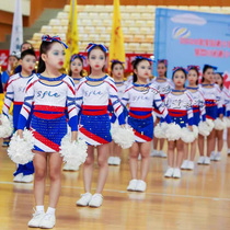 Childrens cheerleading competition uniforms primary and secondary school students sports meeting boys and girls cheerleaders performance costumes girls football baby