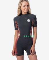 RIP CURL 2mm short sleeve one-piece cold suit wet suit wet suit wet suit half Spring Autumn kite surfing warm woman