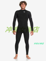 quiksilver surfing clothes suit wet clothes to keep warm body section chest zipper male 4 3mm