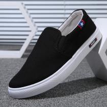 Spring Shoes Old Beijing Cloth Shoes Men Casual Shoes Trends A foot pedal Lazy Person Board Shoes Work Breathable Sails Shoes