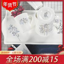 Home creative modern coffee table tea cup set home set tea set simple ceramic cup 6 gift boxes