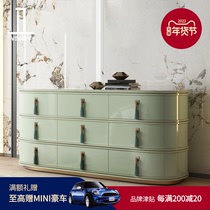 Methodist light luxury marble TV cabinet modern simple 2021 new high-end solid wood lockers floor cabinet C12