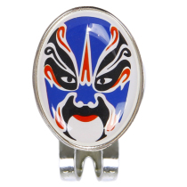 Golf hat clip blue creative face mark mark mark mark mark can be customized factory hair