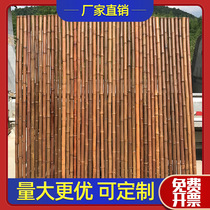 Outdoor Carbonated Bamboo Fence Bamboo Fence Garden Decoration Fence Folk Sleeping Bamboo Rod Anti-Corruption Bamboo Wall Screen Partition