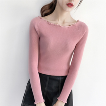 2021 New Joker Slim Long Sleeve Bottom Knitted Sweater Women Autumn Korean Pullover Short