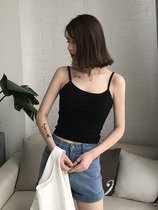 2021 spring and summer new white camisole women sleeveless small inner tie base shirt bandeau wear beautiful back top