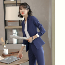 Suit set womens autumn and winter fashion ol temperament British style College student interview dress teacher hotel manager tooling