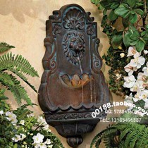 Garden courtyard Terrace wall cast aluminum water fountain Balcony Aluminum wall fountain with water pump Garden water fountain decoration