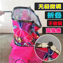 New crucian carp flying fish protection square folding Hercules glue square notch black pit competition five gears before Adjustment