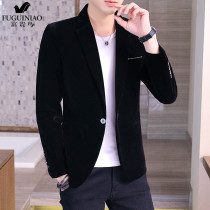 Rich bird autumn and winter casual suit male youth solid color Korean version one button small suit slim suit slim handsome single West Coat