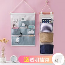 Storage bag hanging bag wall hanging fabric artifact hanging door rear hanging bag bag socks wardrobe dormitory storage bag