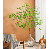 Nordic wind simulation green planting Japanese Bell horse drunken wood plant decoration fake tree indoor living room floor potted ornaments