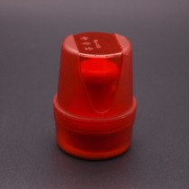 Seal box 4 5 official seal box Single transparent frosted round private seal financial storage spiral plastic seal box