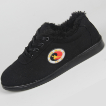 Cotton Tai Chi shoes winter padded plus velvet warm cotton shoes men's and women's martial arts practice shoes Tai Chi middle-aged and elderly soft bottom