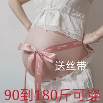 New pregnant women photo clothing Lace skirt Pregnant women photography suspenders Large size photo studio big belly mommy photo