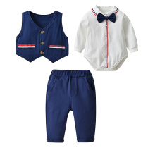 Jingqi male baby autumn suit gentleman handsome hundred days baby full moon clothes one year old dress catch week banquet autumn clothes