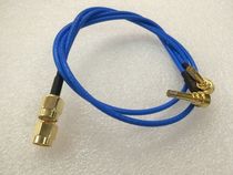 C2 extended test head turn SMA male radio frequency RF coaxial signal line blue 316 silver plated high frequency test wire