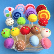 Non-woven finished dessert lollipop food festival dining toys childrens food model kindergarten beauty DIY