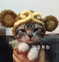 Year of the Monkey handmade cat hat Qi Tian Sheng Wukong styling pet hat Journey to the West Pet cos cross-dress hat