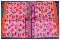 Lu Shu Ji hand-made weaving art art embroidery embroidery old embroidery piece Guangxi Maonan brocade carpet C754