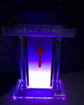 Christian Podium Lectern Crystal Podium Prayer Table Acrylic Podium Pastor Oath Table Church Chanting Table