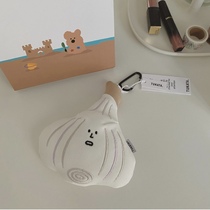 Juanie homemade ● South Korean ins small crowdFarm series cute garlic head hanging accessories containing bag delivery eco-friendly bag