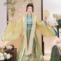 M Xiamen Hanfu Rental (Xingxiangzi) Chu Yun Ling catwalk green Song Xiayu to wear daily freshness
