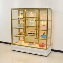 Bakery birthday cake model display cabinet sample cabinet baking shop glass commercial window mold shelf side cabinet