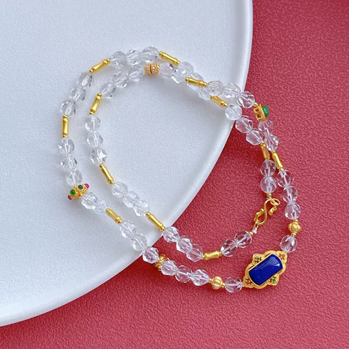 Оригинальный белый бриллиантовый белый кварц, ожерелье, браслет