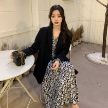 Big Code Fat Mm Early Spring New Fashion Suit Style Comeback Crummy Dress Loot Dress Loose Casual Western Suit Jacket Woman