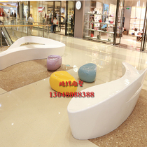 FRP seat outdoor park scenic spot beautiful Chen dolphin bench shopping mall sales department combination creative leisure chair