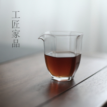 Craftsman home product Hexagon Road Cup high-permeability glass heat-resistant high-temperature male Cup Tea Sea water cut off
