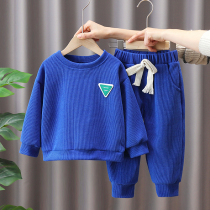 Boy suit Spring and autumn summer style 2022 new childrens necropolis suit thin baby boy trendy wave dress