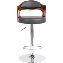 European-style bar chair home modern minimalist bar chair lifting rotating wooden back cash register chair bar stool front high chair