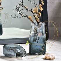 Irregular creative Gradient glass vase home living room soft decoration ornaments flower arrangement artifact design