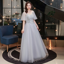 Bridesmaid Dresses Dresses Big Code Length 2022 Spring Fat mm 200 Weight Sisters Group Banquet Hosted Evening Dress
