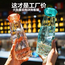 Shake sound net red diamond glass company employees send welfare customer gifts holiday scan code promotion creative water cup