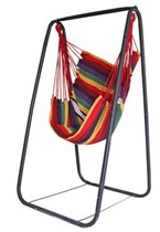 Outdoor hanging chair swing bracket hammock with bracket household detachable canvas swing shelf portable indoor iron frame