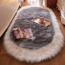 New looped imitation wool thickened bedroom bedside blanket simple fashion window long hair gray living room coffee table carpet