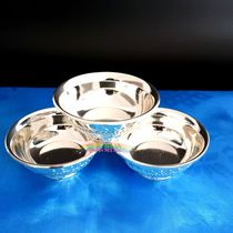 Toasting bowl Mongolian silver-plated bowl Characteristic crafts Hotel dining set wine set top bowl dance performance props
