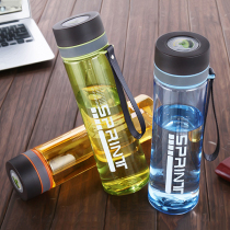 Large capacity space Cup portable plastic water Cup summer mens sports kettle outdoor cup high temperature military training 1l