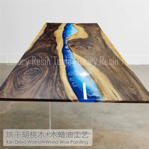 Epoxy Tea Table Solid Wood Creative Marine River Table Furniture Tea Table Tea Table Table Desk Face