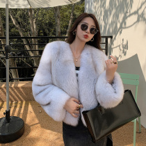 CLL imported fox fur coat young women 2021 short whole leather Net red thin fur coat winter